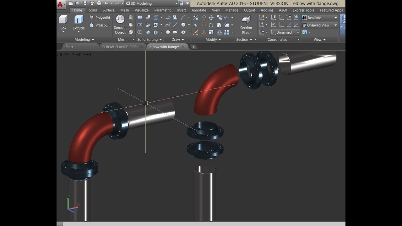 pipe fittings autocad